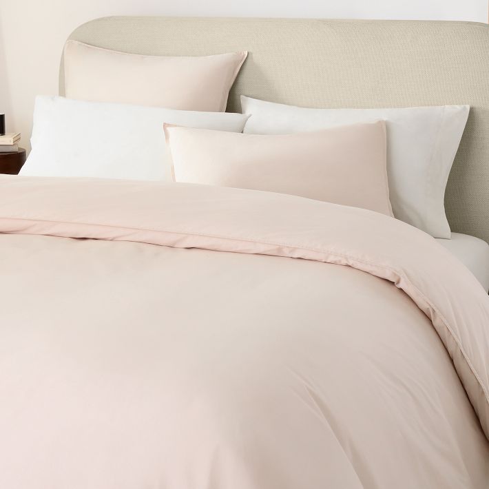 Organic Washed Cotton Percale Duvet Cover & Shams West Elm