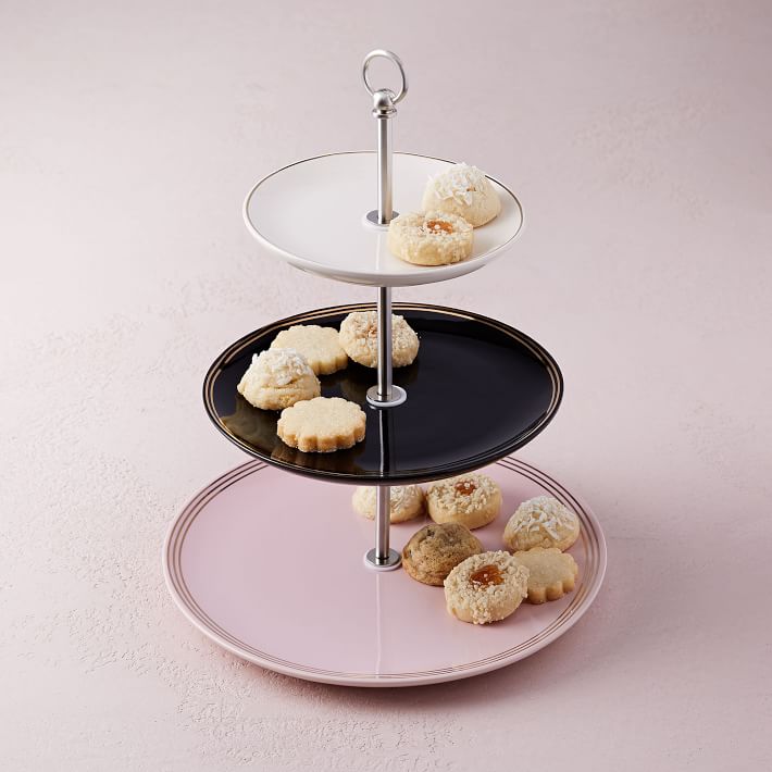 Fishs Eddy Gilded Tiered Serving Stand
