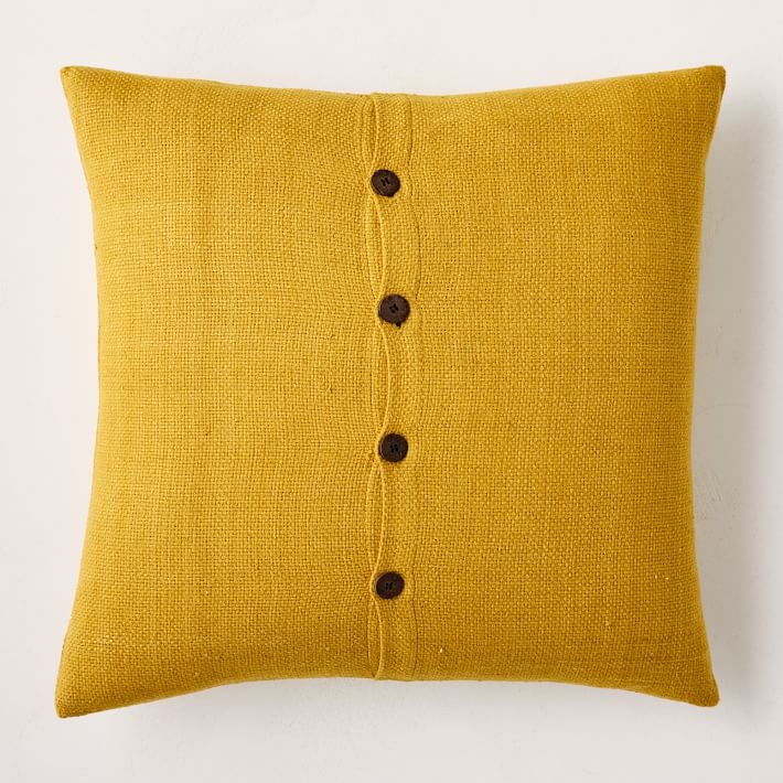 West elm 2024 yellow pillow