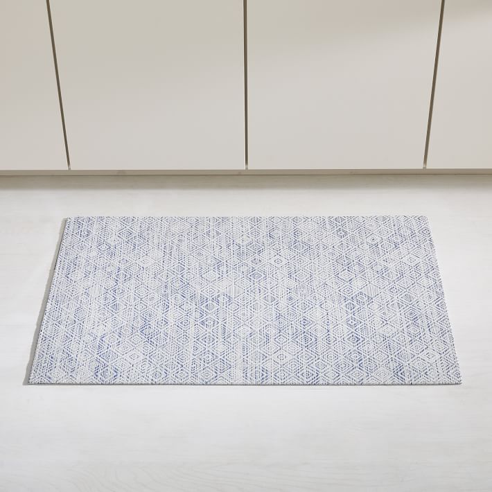 Chilewich Blue Mosaic Indoor/Outdoor Floormat Runner – Waterleaf Home