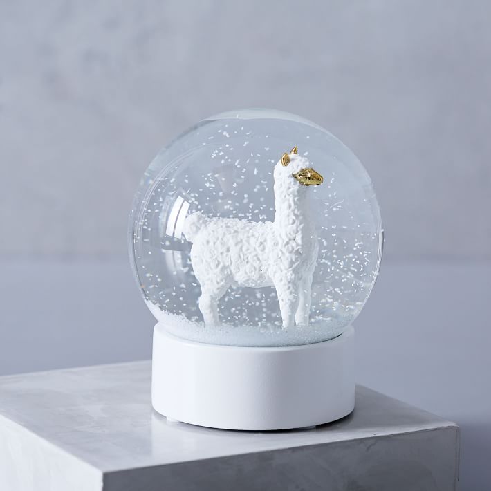 Llama Snow Globe