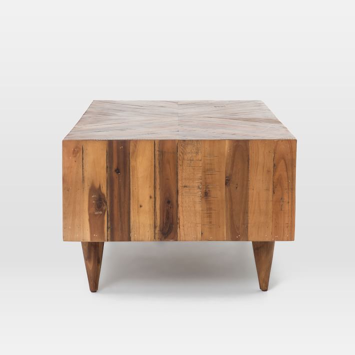 Alexa reclaimed wood coffee shop table