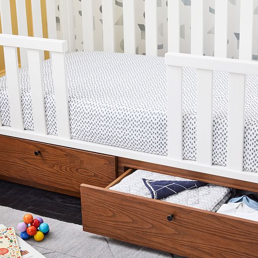 Organic Harmony Crib Fitted Sheet Nightshade, Baby Bedding West Elm