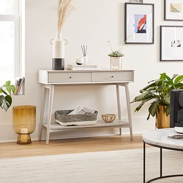 West elm mid century 2024 console table