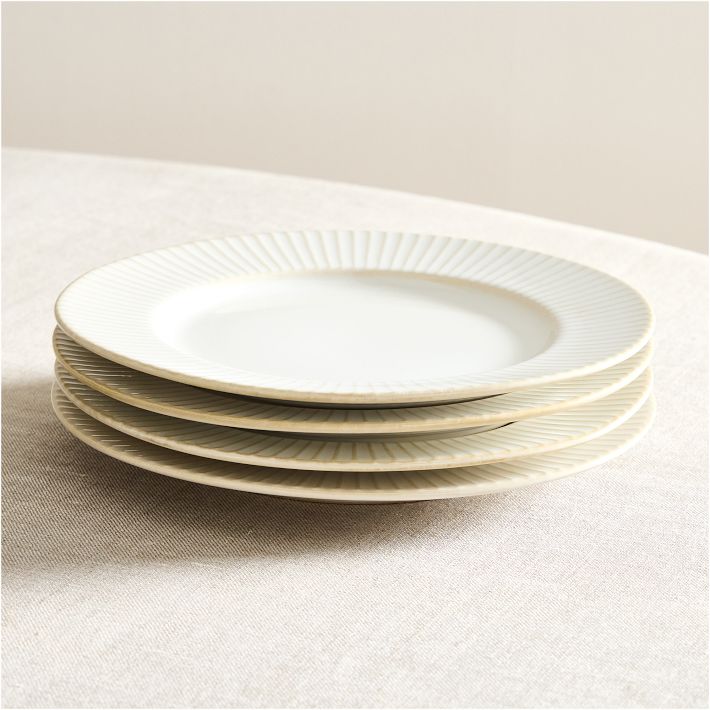 Textured Stoneware Dinner Plate Sets 