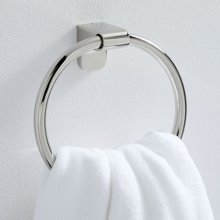Square Towel Ring in Polished Chrome finish – Kohler Online Store