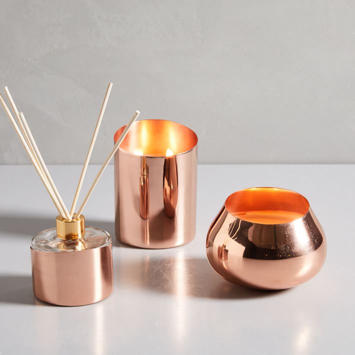 Copper Angled Metal Homescent Collection - Bergamot