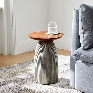 West elm textured store side table