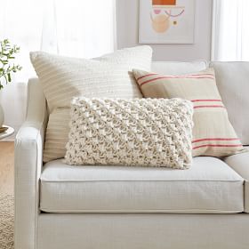 Chunky Bobble Knit Pillow Cover