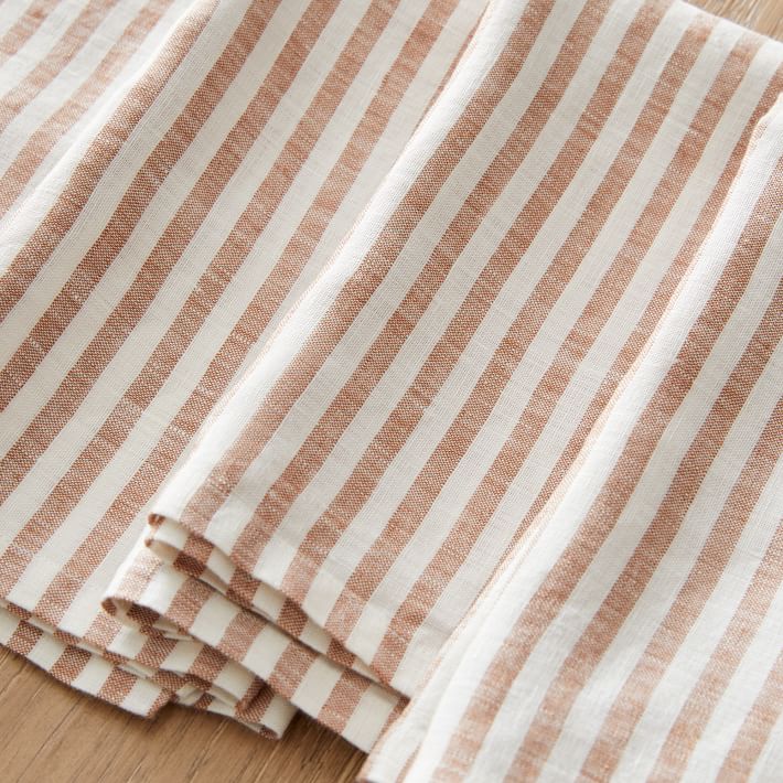 European Linen Modern Stripe Napkins (Set of 8)