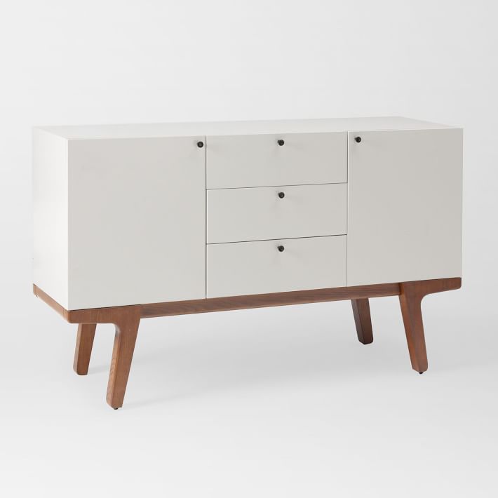 West elm deals white tv console