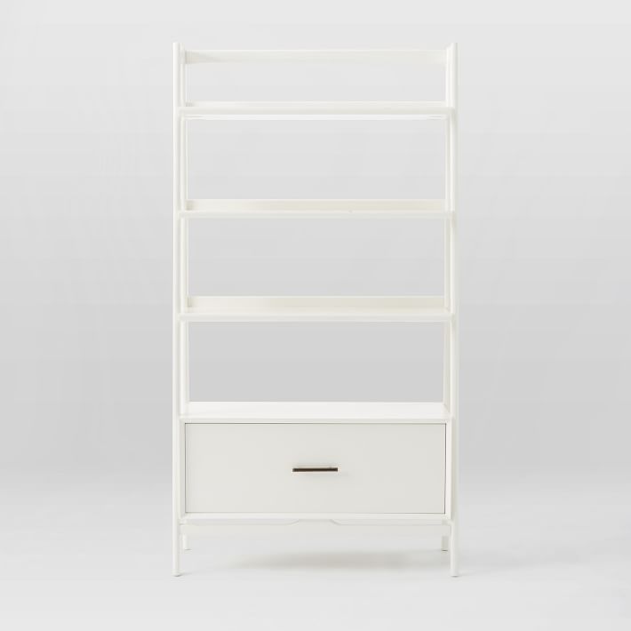 MidCentury Bookshelf w/ Drawer (38") West Elm