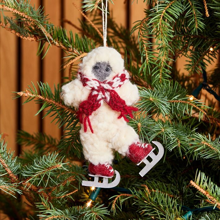 Yeti Felt Christmas Tree Ornament
