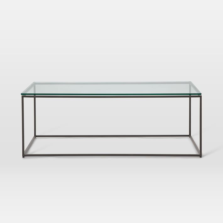 West elm deals glass side table