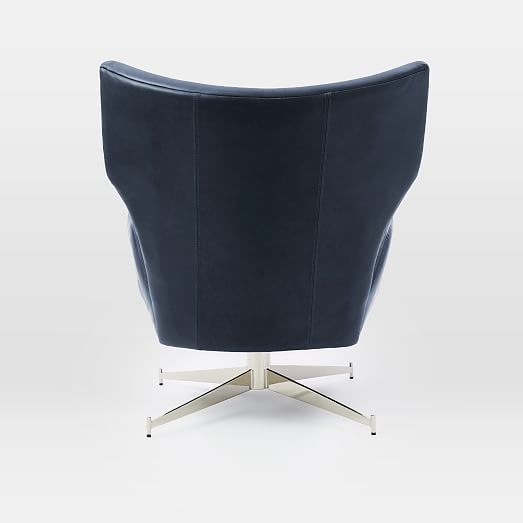 Hemming Leather Swivel Chair West Elm