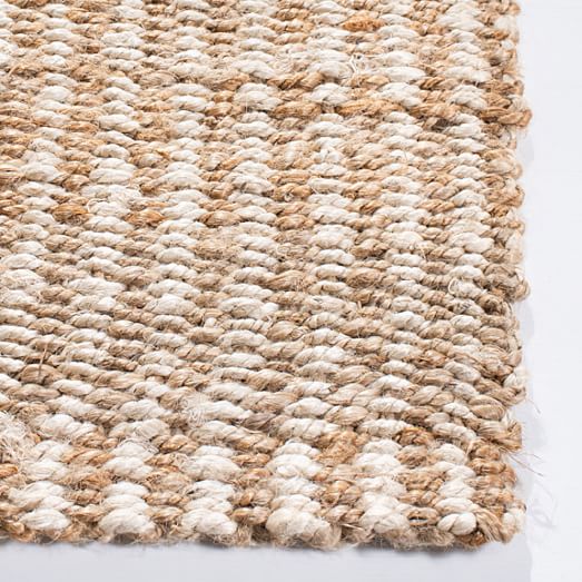 Washed Stripes Jute Rug West Elm