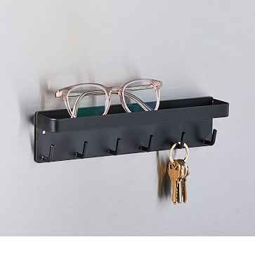 4 Hook Wall Mounted Key Holder Rack for Entryway, Kitchen, Bedroom