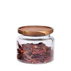 Glass Container with Acacia Lid Large – Be Home