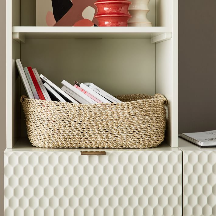 Metallic Woven Underbed Baskets | West Elm
