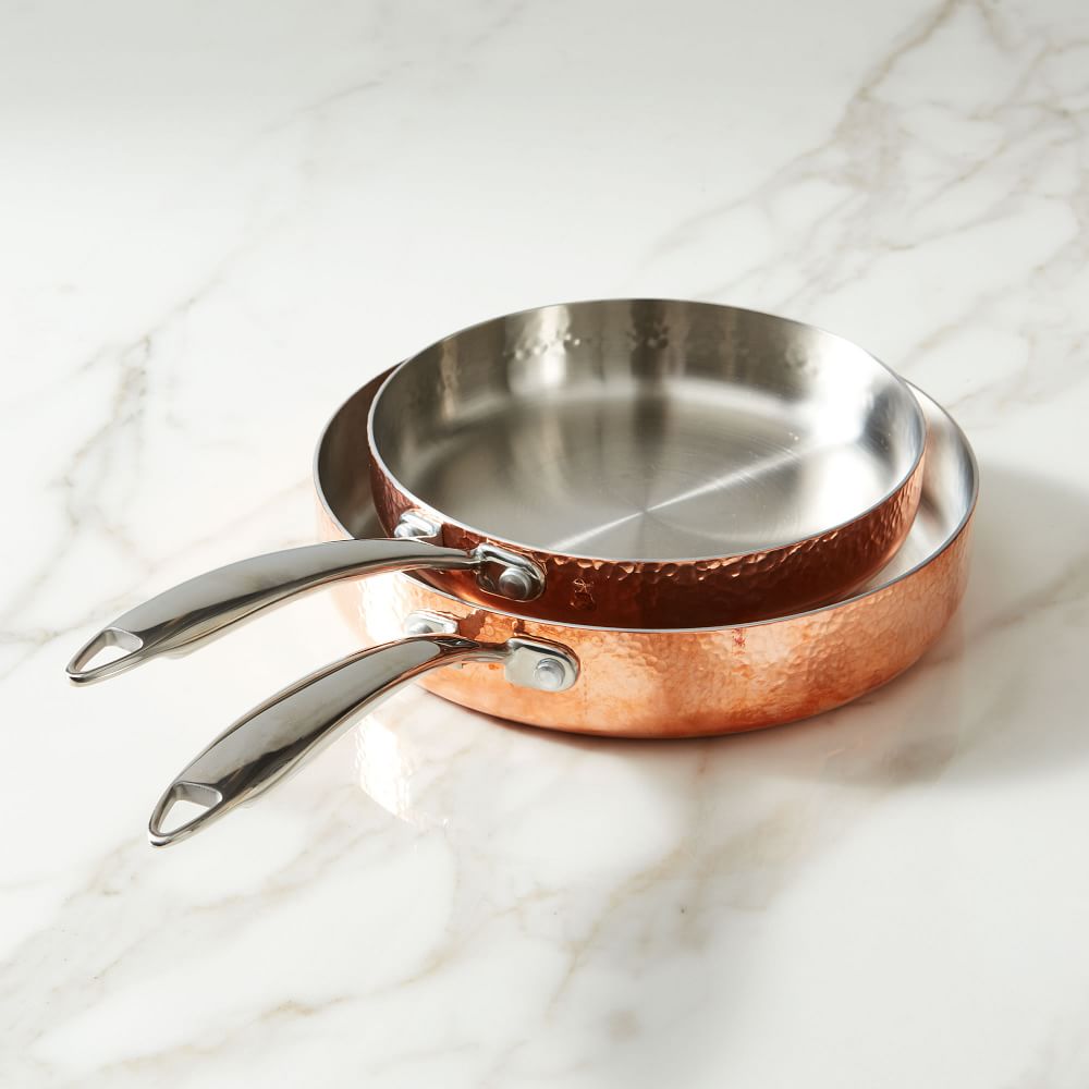 Fleischer & Wolf Copper Cookware Sets 10-Pieces,Triply Stainless