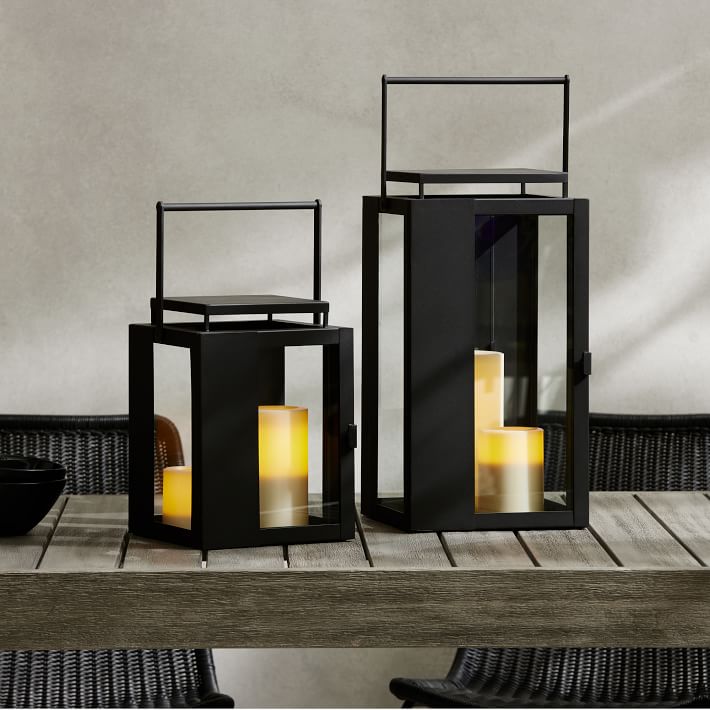 Portside Outdoor Wood Lanterns