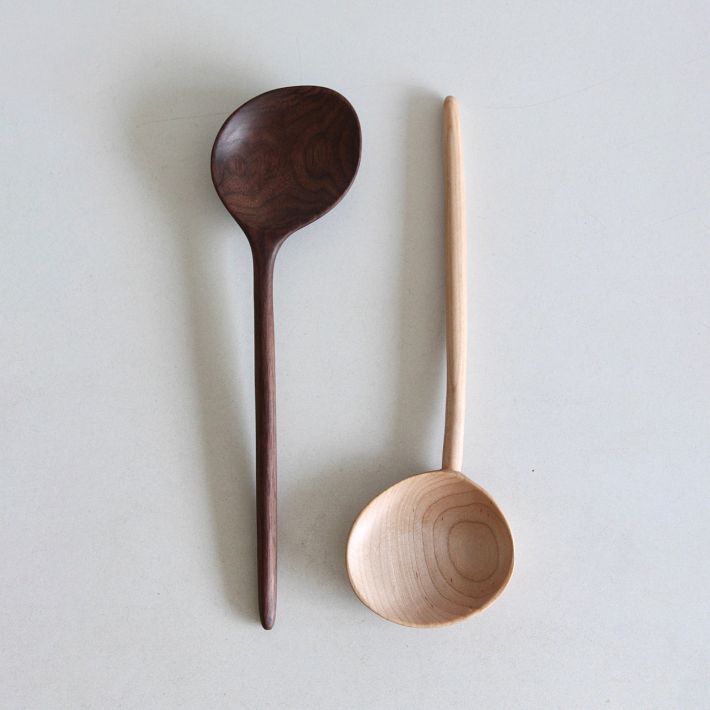 Handmade wooden coffee scoop from natural willow wood - Inspire
