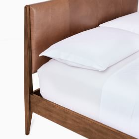 Modern show wood bed deals west elm