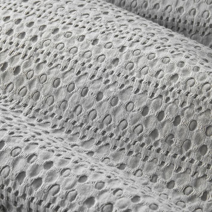 Organic Textured Waffle Duvet Cover & Shams West Elm