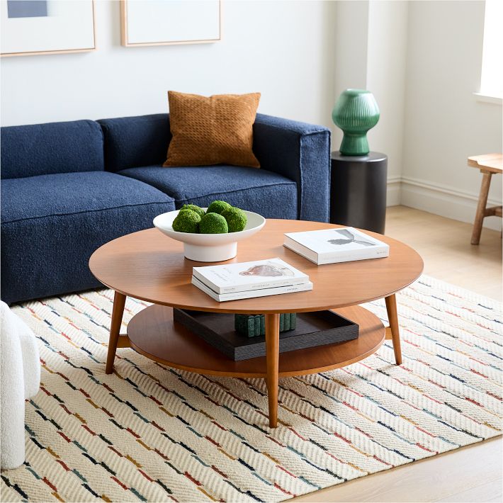 Quarter circle online coffee table