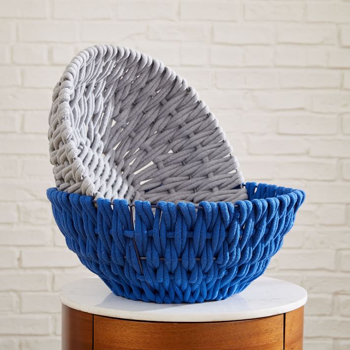 Rope Weave Low Bowl Basket West Elm