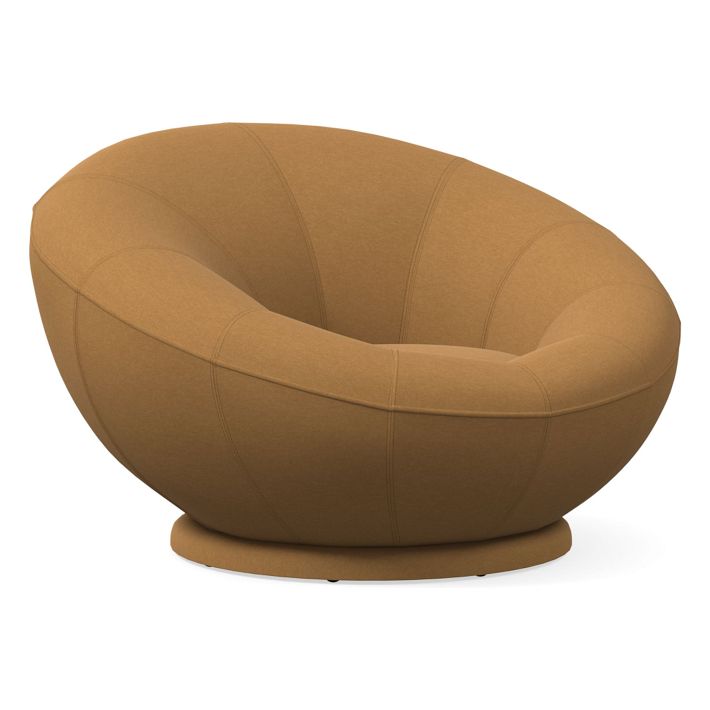 Petite Groovy Swivel Chair West Elm