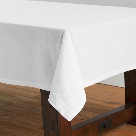 Design Crew Basics Cotton + Linen Tablecloth West Elm