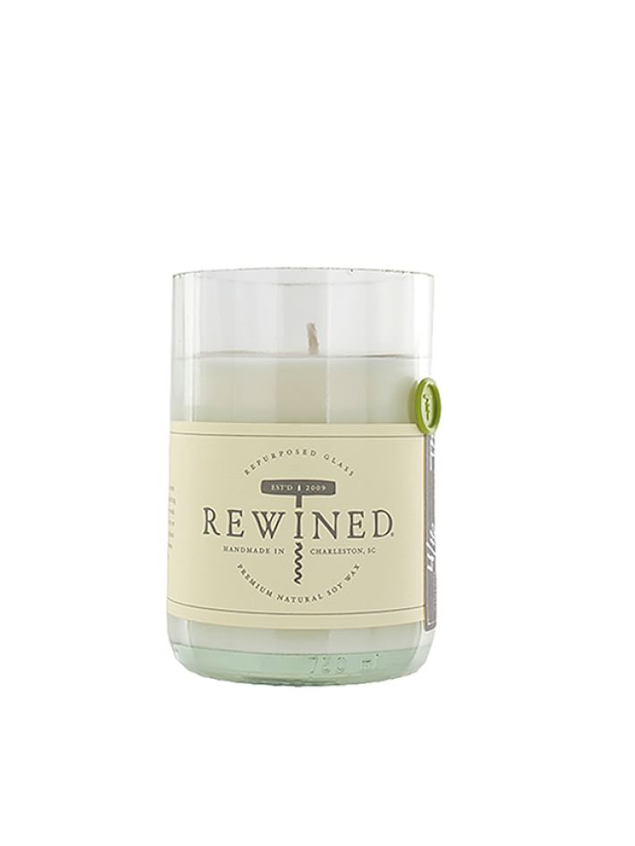 Rewined Clear Glass Filled Candles