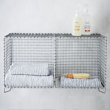 Metal mesh outlet shelf