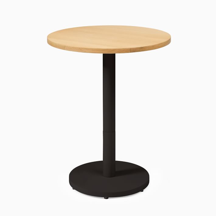 Small Wood Top Round Bistro Table - Sand