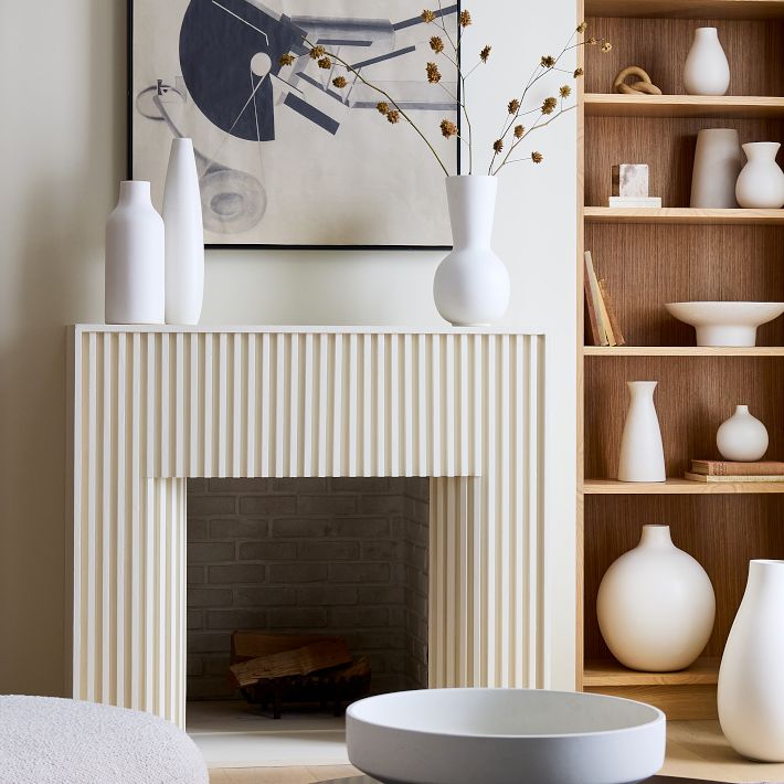 Oversized Pure White Ceramic Collection