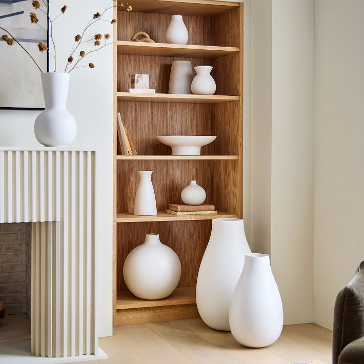 Pure White Ceramic Vases