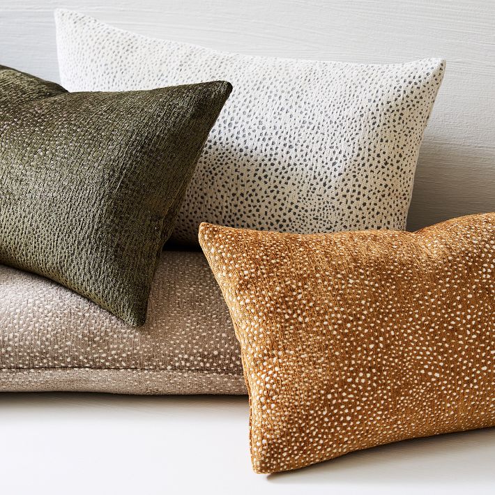 Dotted Chenille Jacquard Pillow Cover - Clearance