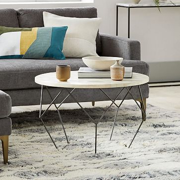 West elm deals pillar coffee table