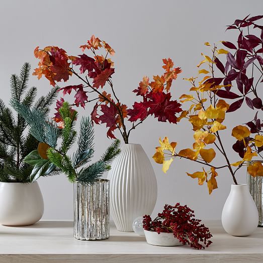 Faux Aspen Leaves Branch West Elm