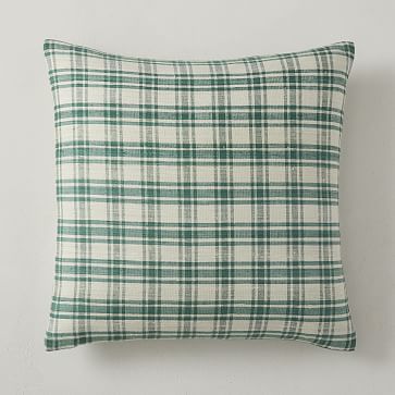 Plaid Lambswool Pillow Cover