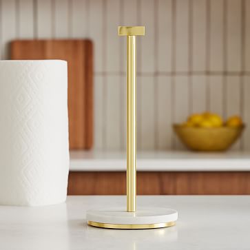 Brass & Marble Paper Towel Roll Holder – MyGift