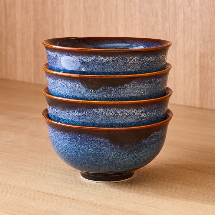 Ocean Waves Porcelain Ramen Bowl Sets | West Elm