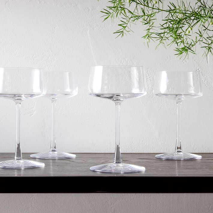 Horizon Lead-Free Crystal Champagne Coupe Set of 8