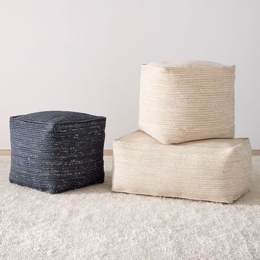 Dori Indoor/Outdoor Pouf West Elm