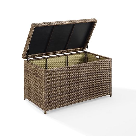 Bradenton Outdoor Wicker Storage Bin West Elm