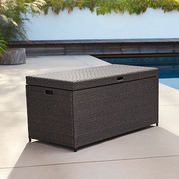 Wicker storage outdoor cheap