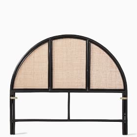 West elm store rattan headboard