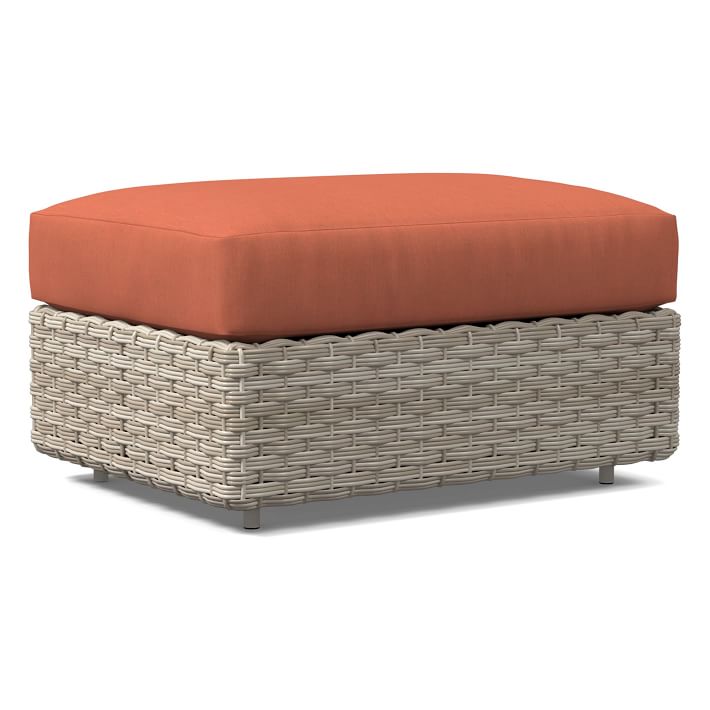 Urban Outdoor Ottoman Cushion Cover West Elm
