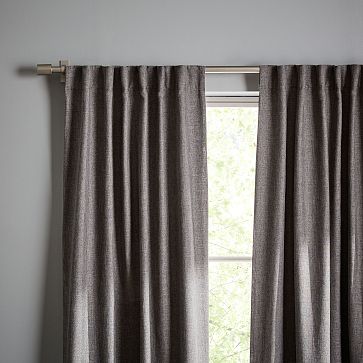 Crossweave Blackout Curtain | West Elm